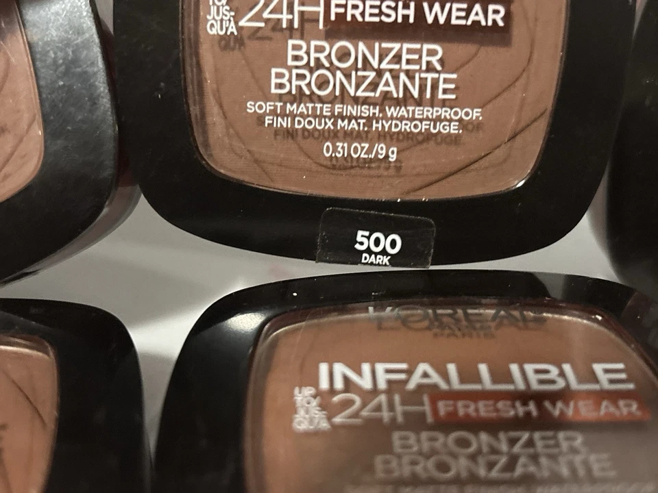 6 Pack L'Oreal Paris Infallible 24H Fresh Wear Bronzer | 500 Dark | Soft Matte - Image 2 of 2