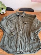 Vintage St. Johns Bay Long Sleeve Chamois Button Up green size xl