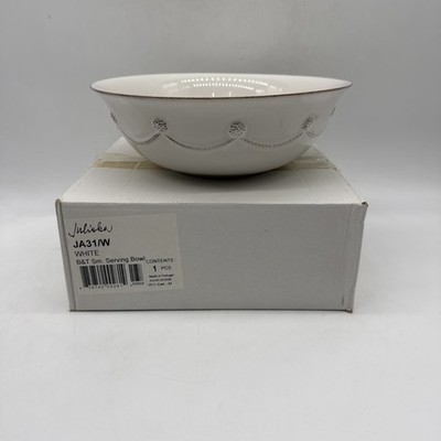 Juliska Ceramics BERRY AND THREAD White Small Serving Bowl JA31/W ~9.5'' Portugal