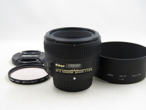 [235352] Super NIKON AF-S NIKKOR 50mm F1.8 G with Filter and Hood