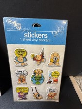 Collectible Card of ZIGGY Vinyl Stickers Unopened. NOS  1980&rsquo;s