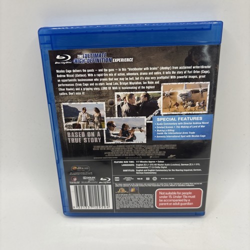 Lord Of War (Blu Ray, 2005) - Nicholas Cage Region B RARE OOP - Picture 2 of 3