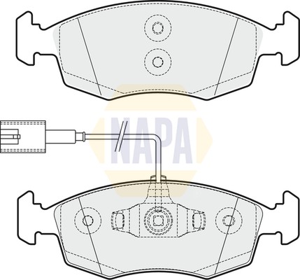 Napa Bremsbelagsatz BremsklöTze FüR Fiat 500 312_ 312 Punto 199_ 199-image