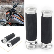 1" Handle Bar Hand Grips Fit Aprilia Harley Touring Electra Glide Ultra Classic