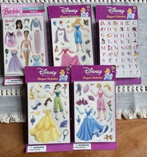 Disney Princess Magnetic Dress-up Activities Set Lot of 5 Belle Cinderella