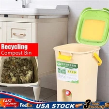 21L Compost Bin Kitchen Food Waste Bokashi Bucket Garden Organics Composter Bin