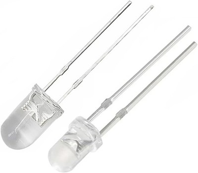 5mm Warm White Flicker Flickering LED Diodes Candle Flickering Lights Clear
