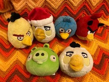 Angry Birds Lot Of 6 Plush Toys