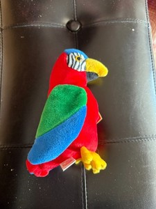 Ty Beanie Baby Jabber The Parrot Tropical Bird 1997 with 1998 tag