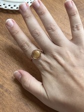 Amazonite Copper wire Wrapped Ring Size 8