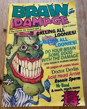 Brain Damage : The Comic for Grown-Ups! First Edition. Comic  1989 (Near Mint)