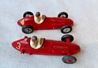 2x Vintage 1950s Dinky Toys 23N MASERATI Racing Car #4 & 3 UK Incomplete
