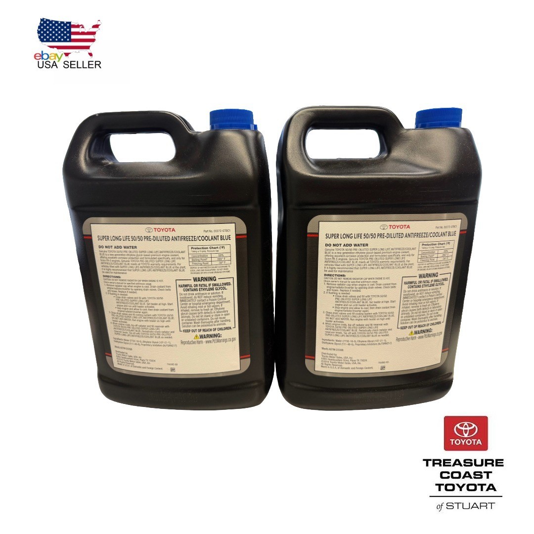 しも NEW OEM TOYOTA/LEXUS SUPER LONG LIFE BLUE ANTIFREEZE COOLANT 50/50