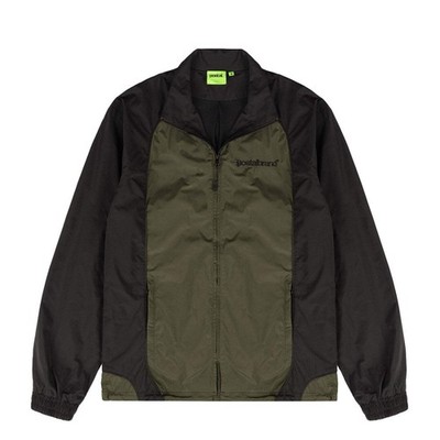 Postal Headline Track Top Black