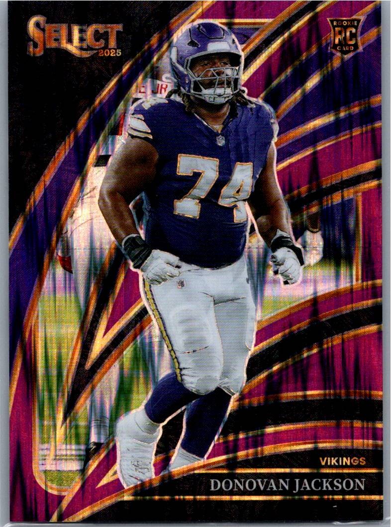 2025 Panini Select #263 Donovan Jackson Purple Prizm Shock #/699