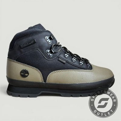 Timberland Euro Hiker Mid Boots - UK 9,5 - Green/Black (TB0A6ANU327)