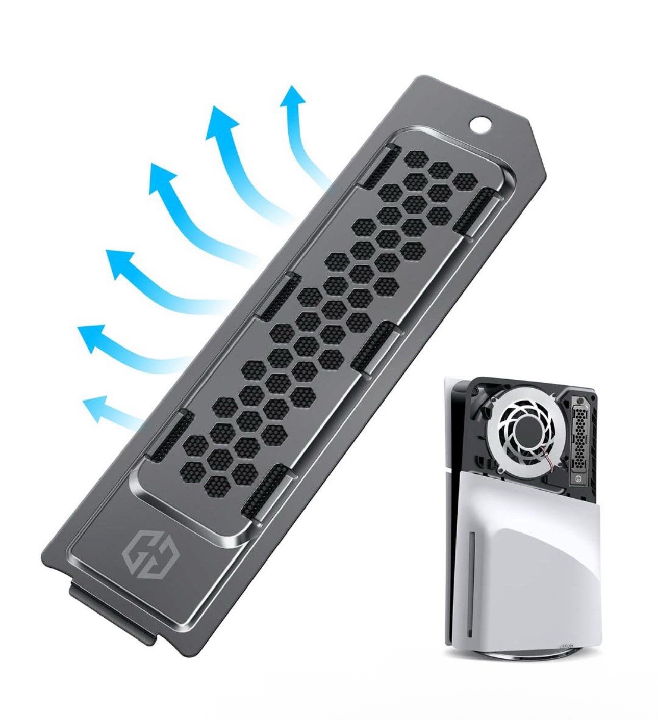 Heatsink SSD Cover Set for PS5 - M.2 Nvme Metal Heat Dissipation Cover with Copp