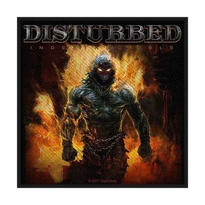 Disturbed Aufnäher INDESTRUCTIBLE Patch 9,5 x 9,5 cm - Nu Metal Band Merch