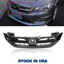 Black Front Bumper Grille Fits Honda Accord 2013 2014 2015 Grill JDM Mod Style