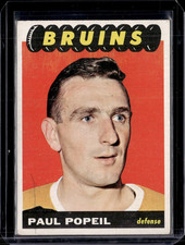 1965-66 Topps #40 Paul Popeil Rookie RC Boston Bruins VG-EX/EX