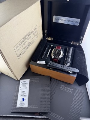 Panerai Luminor Marina 3 Day Steel Auto 44mm Black Dial - PAM 312 Boxes & Papers