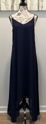 Three Eighty Two Women s Navy Sleeveless Maxi Dress Size XS -NWT