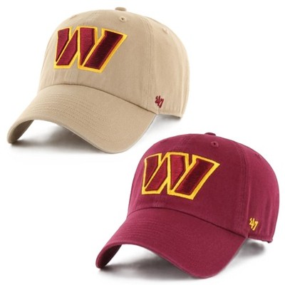 '47 Brand NFL Cap Washington Commanders 47 CLEAN UP Basecap Kappe Logo Stickerei