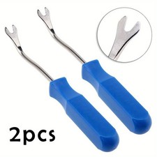 2 Pcs Car Door Panel Remover & Interior Trim Clip Popper Pry Bar Tool Kit