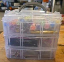 Glitter Nail Kit Colorful Sparkles Shells Flowers Gems New