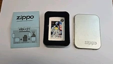 ZIPPO 1997 US POSTAL SERIES 1ST MOON LANDING CHROME LIGHTER SEALED IN BOX 