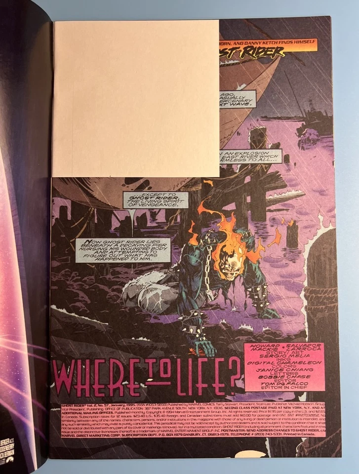 Ghost Rider # 57 Marvel Comics 1995 - Image 2 of 3