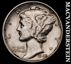 1945 Mercury Dime- Silver- Scarce Better Date No Reserve #J4354