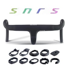  Road Bike Handlebar Carbon Integrated Handlebar with Spacers Internal Cable 