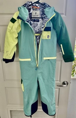 Alex Ferreira signed Namuk Ski Snowsuit EU 134 US 8-9y Blue Green Yellow Navy