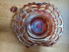 Carnival Glass FENTON  AMBERINA Open Edge JIP  Hat