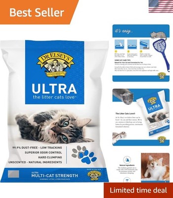 Hypoallergenic Ultra Clumping Cat Litter - 40 lb with Low Tracking Formula
