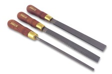 3 Piece Set Round Rattail, Half Round and Rectangular 200 mm Cabinetmaker Woo...