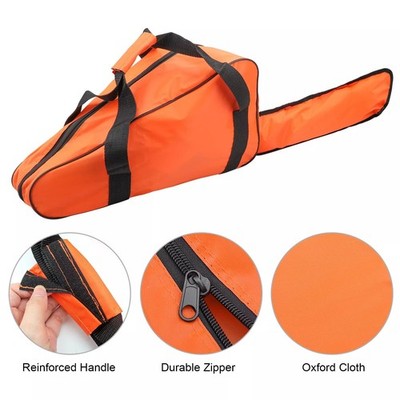 35.8in/91cm Orange Oxford Cloth Chainsaw Storage Bag For 12