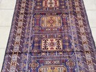 Rare Hand Knotted Vintage Afghan Zakani Balouch Wool Area Rug 7 x 4 Ft — photo 5