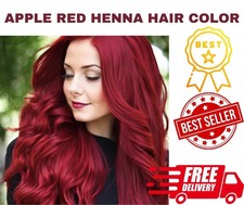 TEINTURE CAPILLAIRE INSTANTANÉE ROUGE POMME NATUREL HENNÉ COULEUR BIO UNISEXE...