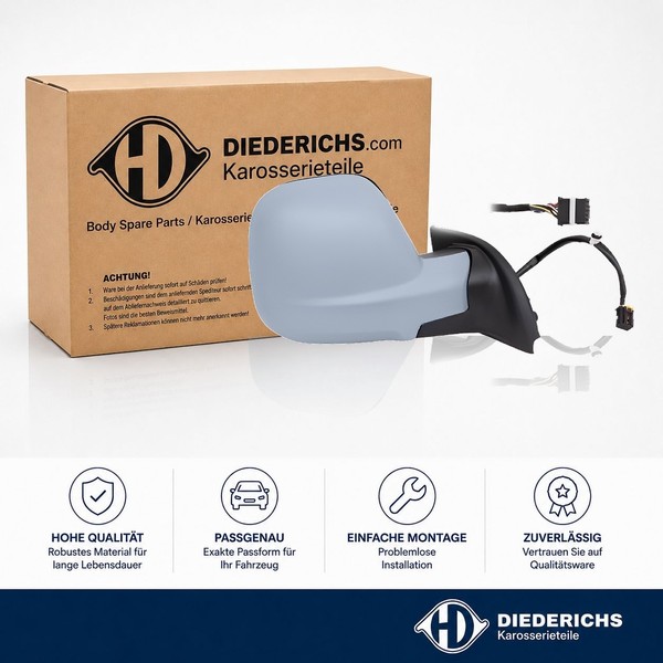 Aussenspiegel Rechts Diederichs 4014724 FÜR CitroËN Opel Peugeot Seitenspiegel-image