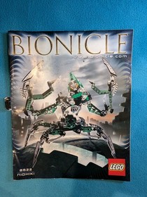 LEGO BIONICLE: Nidhiki Set 8622 W/ Instructions. Missing Disk & Box.