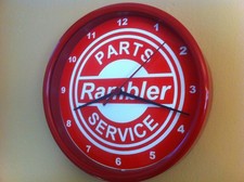Amc Rambler Motors Garage Mechanic Man Cave Advertising Clock Sign