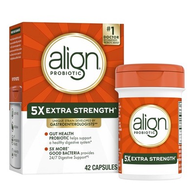 Align Probiotic Extra Strength, Probiotics for Women and Men, Probiotic Caps...