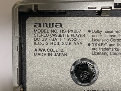 AIWA PX257 Walkman Personal Portable Stereo Cassette Player *FOR