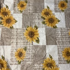 Waterproof Wipeable Oval Table Cover - Fits Tables up to 42"X68" Sunflower New