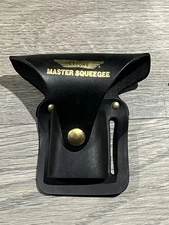 Ettore Single Leather Squeegee Holster for Window Cleaning Washing