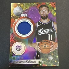 Topps 2025-26 Holiday Domantas Sabonis #PR-DS Kings Purple Glitter /199