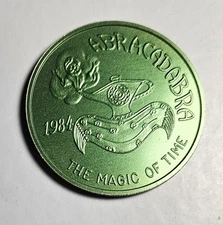 Mystic Of Time 1984 'Abracadabra' Aluminum Doubloon- Green Color
