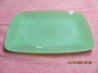 ANCHOR HOCKING FIRE KING JADEITE CHARM 11X8 PLATTER